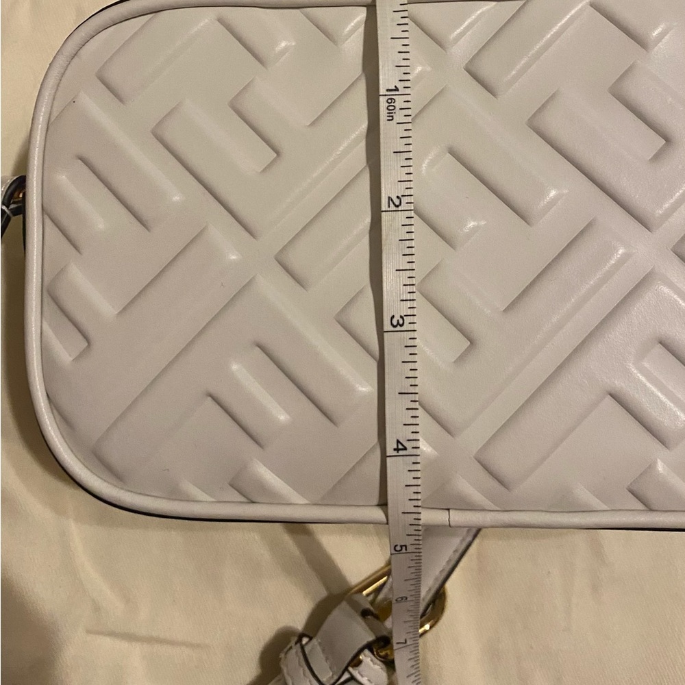 Fendi Cream Quilted Camera Crossbody Bag - Picture 7 of 7